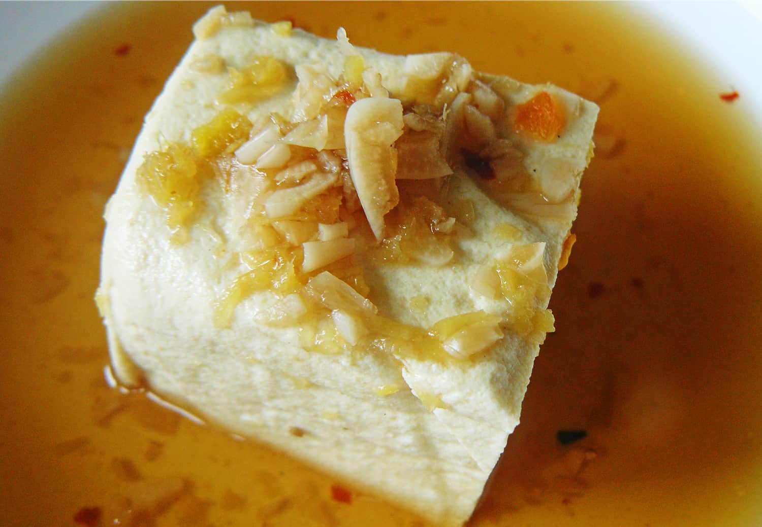 Fresh Tofu in Dashi