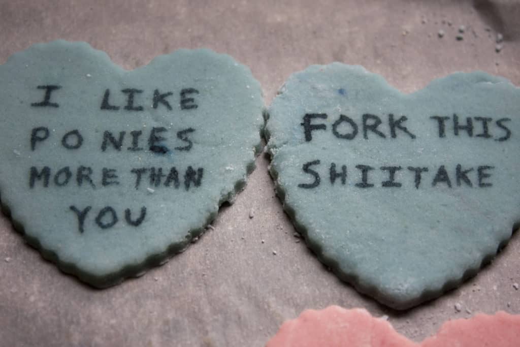 Vegan Candy Conversation Hearts