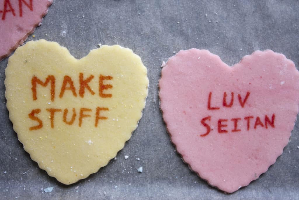 Vegan Candy Conversation Hearts