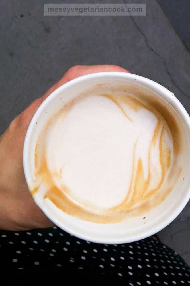 Fresh Almond Milk at Kaffeine
