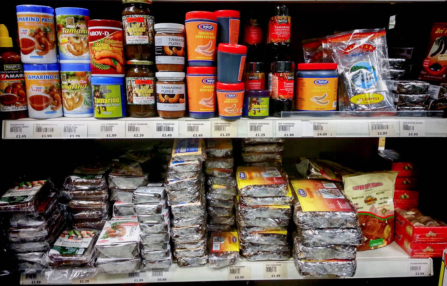 Various tamarind products