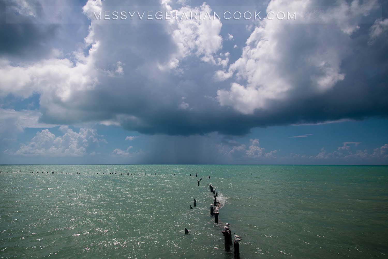 Storm rolling in over Higgs Beach, Key West