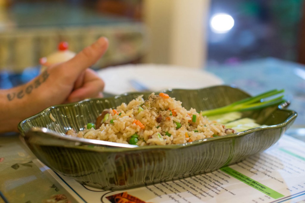 vegetarian sausage fried rice