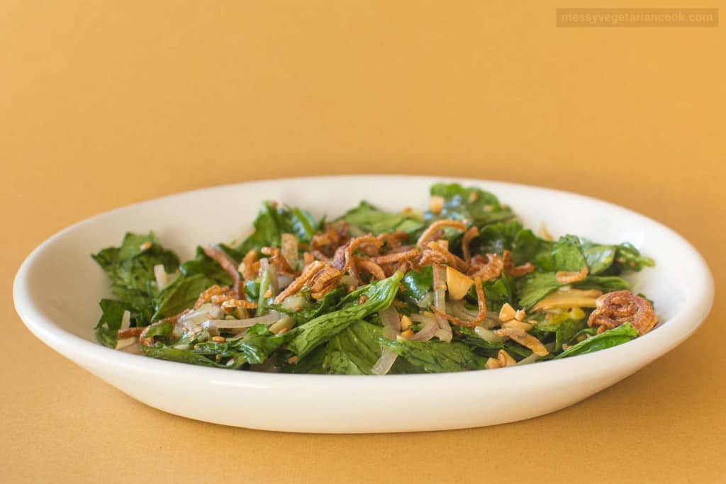 Burmese Pennywort Salad (myin kwa ywet thoke)