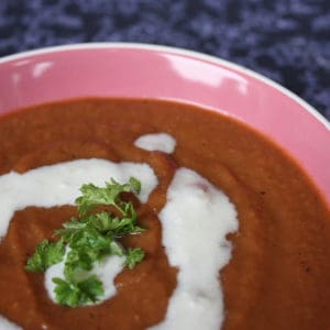 Roasted Aubergine and Tomato Soup