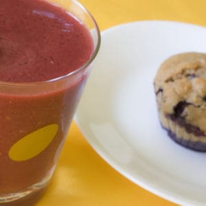 Raspberry Choco Smoothie & Vegan Brunch