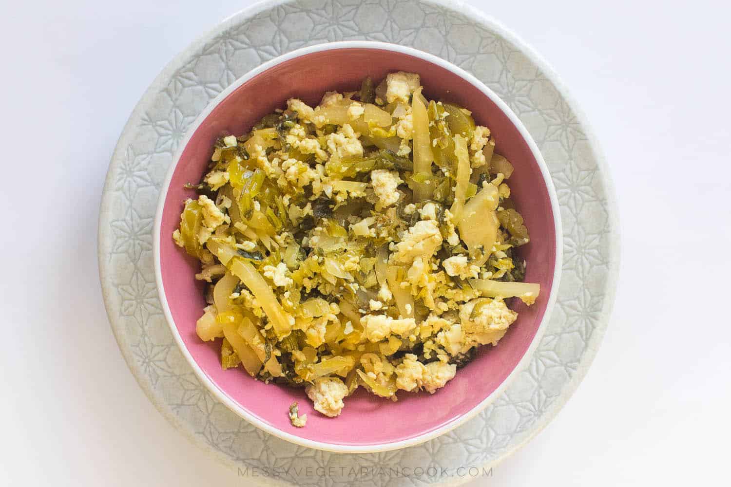 Stir Fried Pickled Mustard Greens Recipe – Pak kad dong tahu