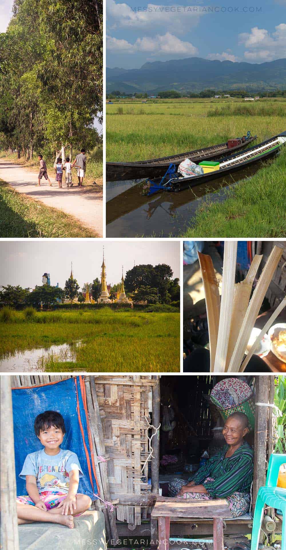 Nyaungshwe Myanmar photo collage