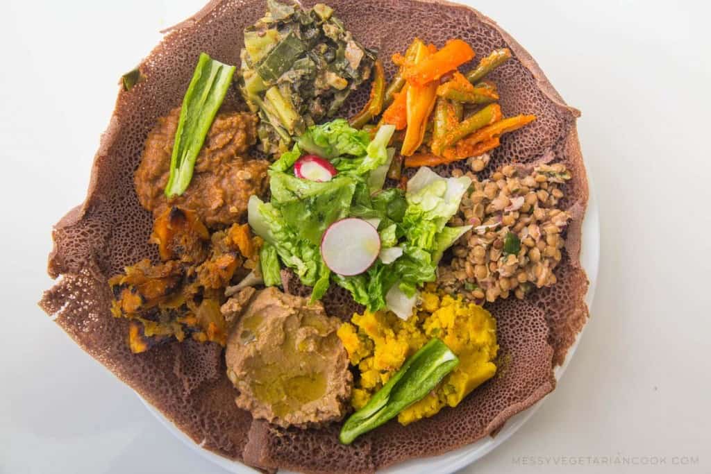vegan ethiopian meal