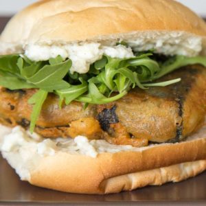 Tofu fish burger