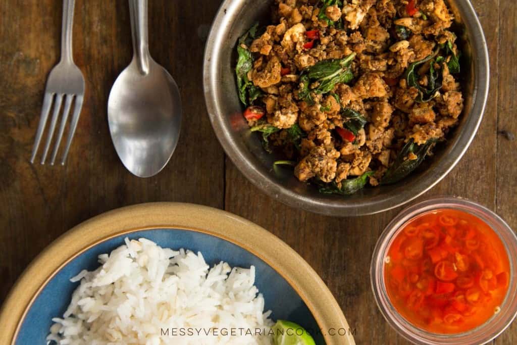 vegan Pad krapao tofu