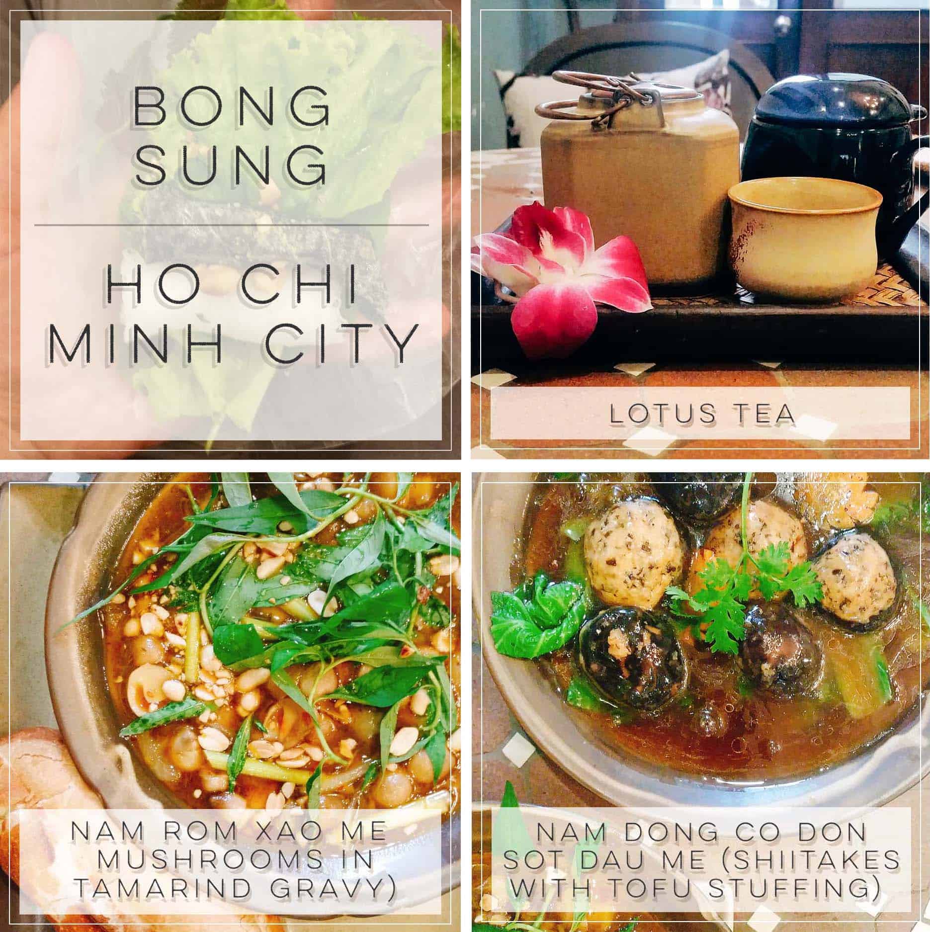 Vegan at Bong Sung Restaurant in Ho Chi Minh City