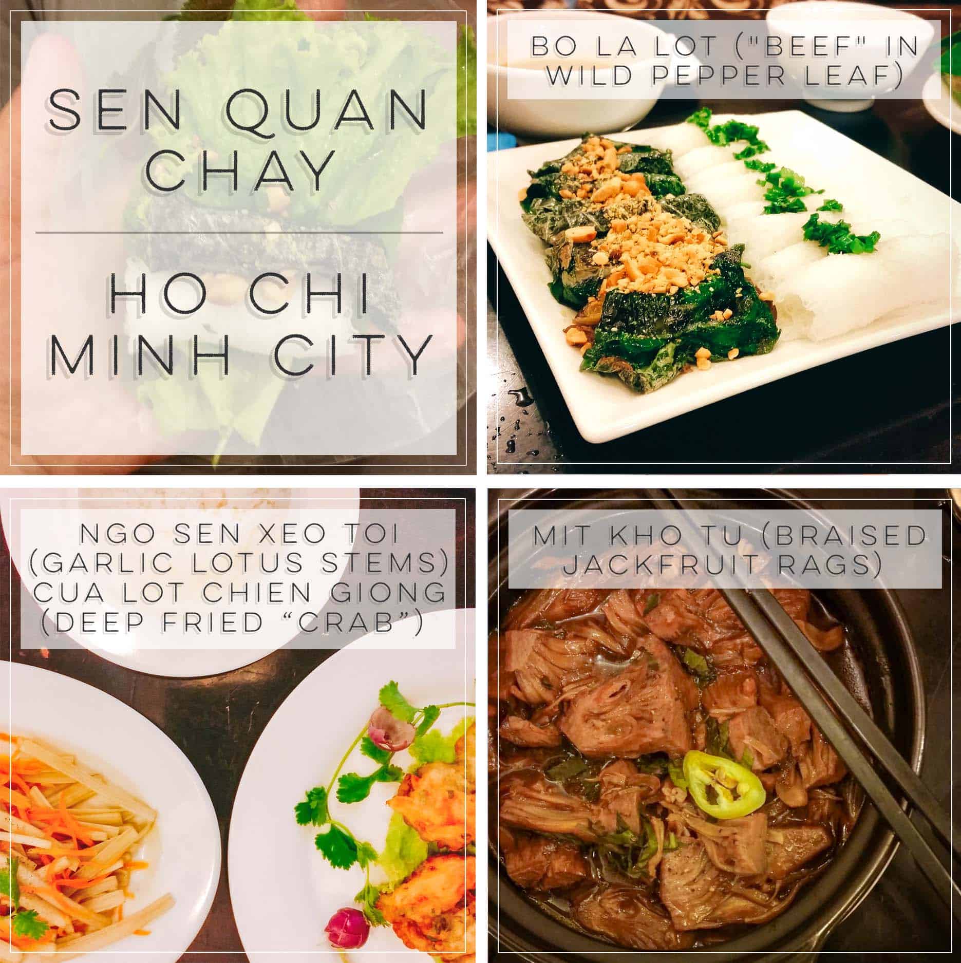 Vegan at Sen Quan Chay in Ho Chi Minh City