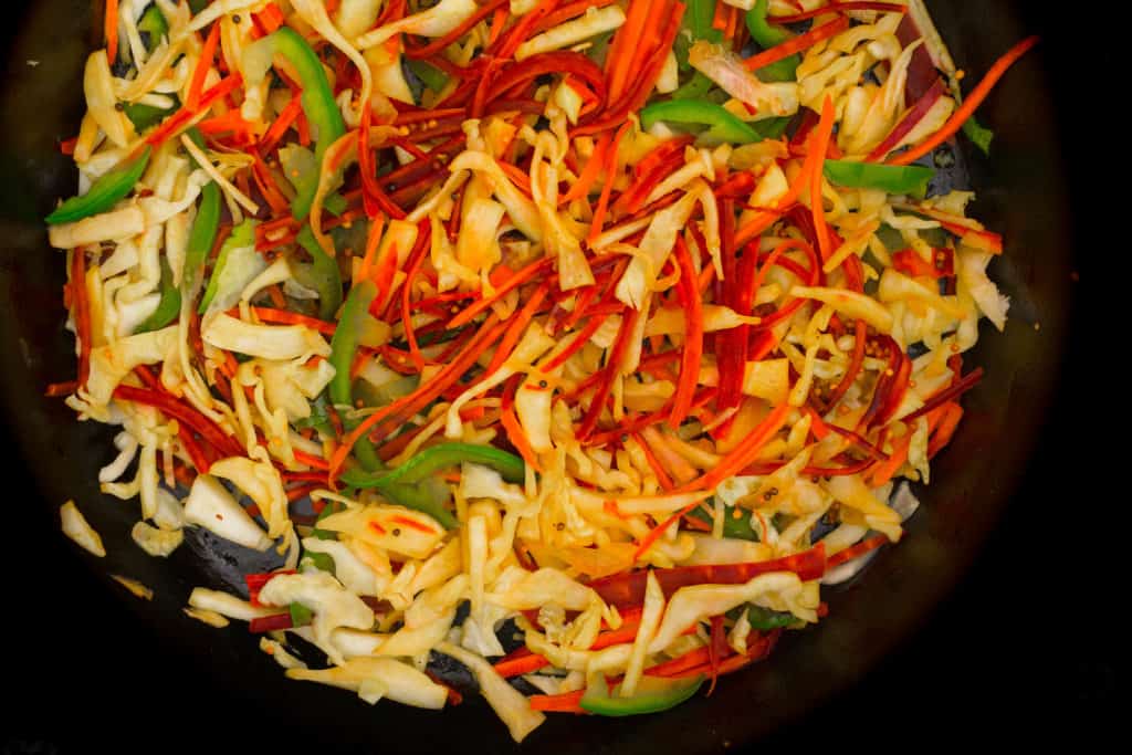 Sambharo – Spiced Carrot & Cabbage Salad