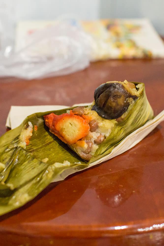 Kanom Bajang Chinese Sticky Rice Dumplings in Banana Leaf