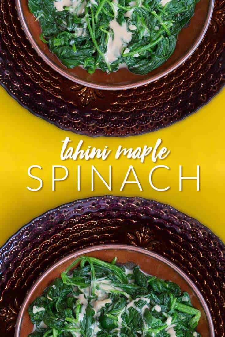 Tahini Maple Spinach Recipe