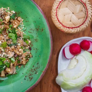 Vegan Thai Mushroom Lap Salad