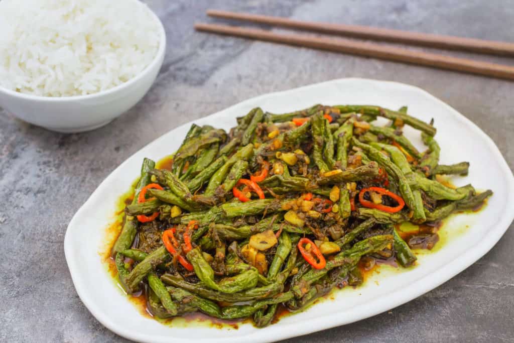 Vegan Chinese Sichuan Style Green Beans