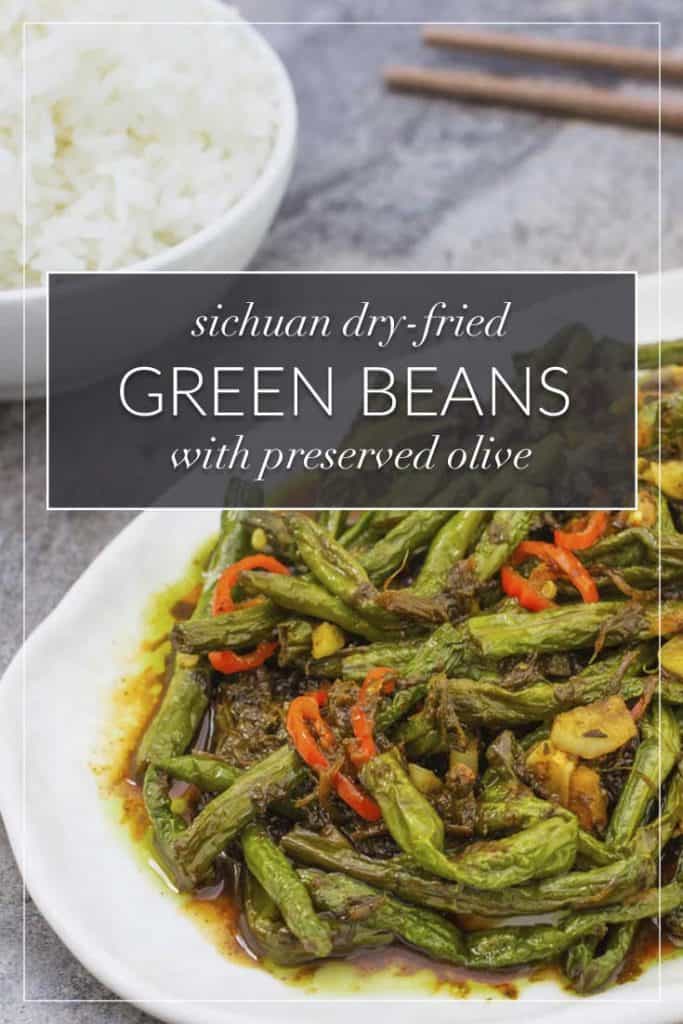 vegan dry fried green beans