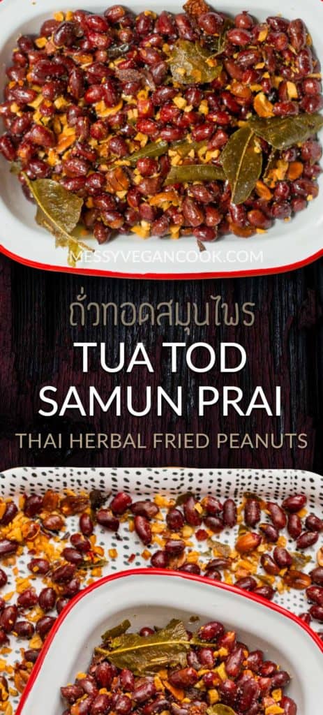 Thai Fried Peanuts ถั่วทอดสมุนไพร Tu