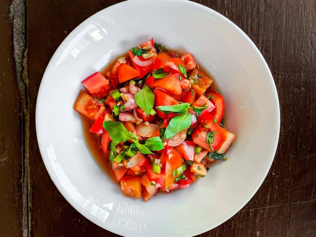Vegan Thai Style Tomato Salad