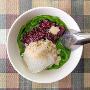 Lod Chong (Thai cendol) from Chatuchak Weekend Market in Bangkok